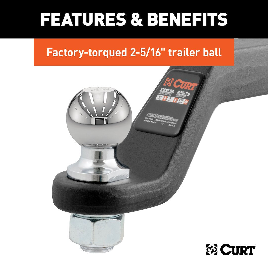 Product of Curt 45332 Trailer Hitch Ball Mount