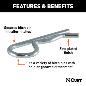 Product of Curt 21602 Trailer Hitch Pin Clip