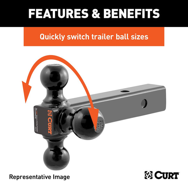 Product of Curt 45651 Trailer Hitch Ball Mount