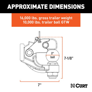 Product of Curt 48190 Pintle Hook