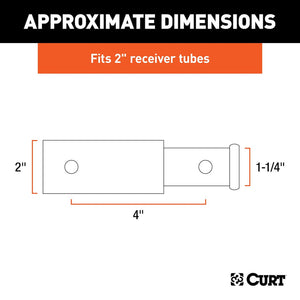 Product of Curt 45770 Trailer Hitch Receiver Tube Adapter