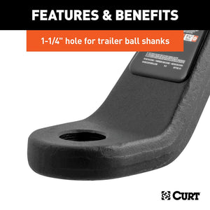 Product of Curt 45340 Trailer Hitch Ball Mount