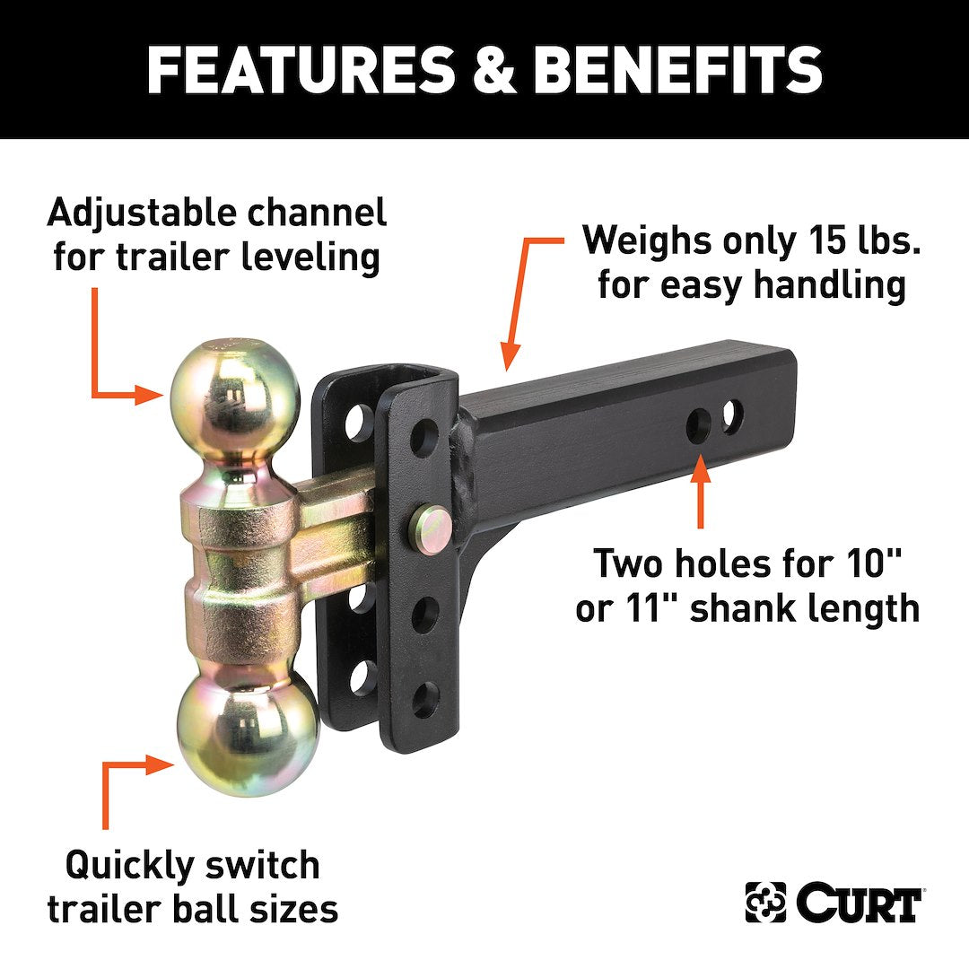 Product of Curt 45903 Trailer Hitch Ball Mount