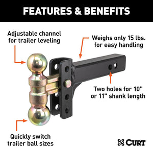 Product of Curt 45903 Trailer Hitch Ball Mount