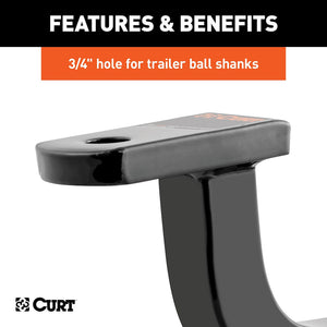 Product of Curt 45014 Trailer Hitch Ball Mount