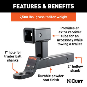 Product of Curt 45810 Trailer Hitch Ball Mount