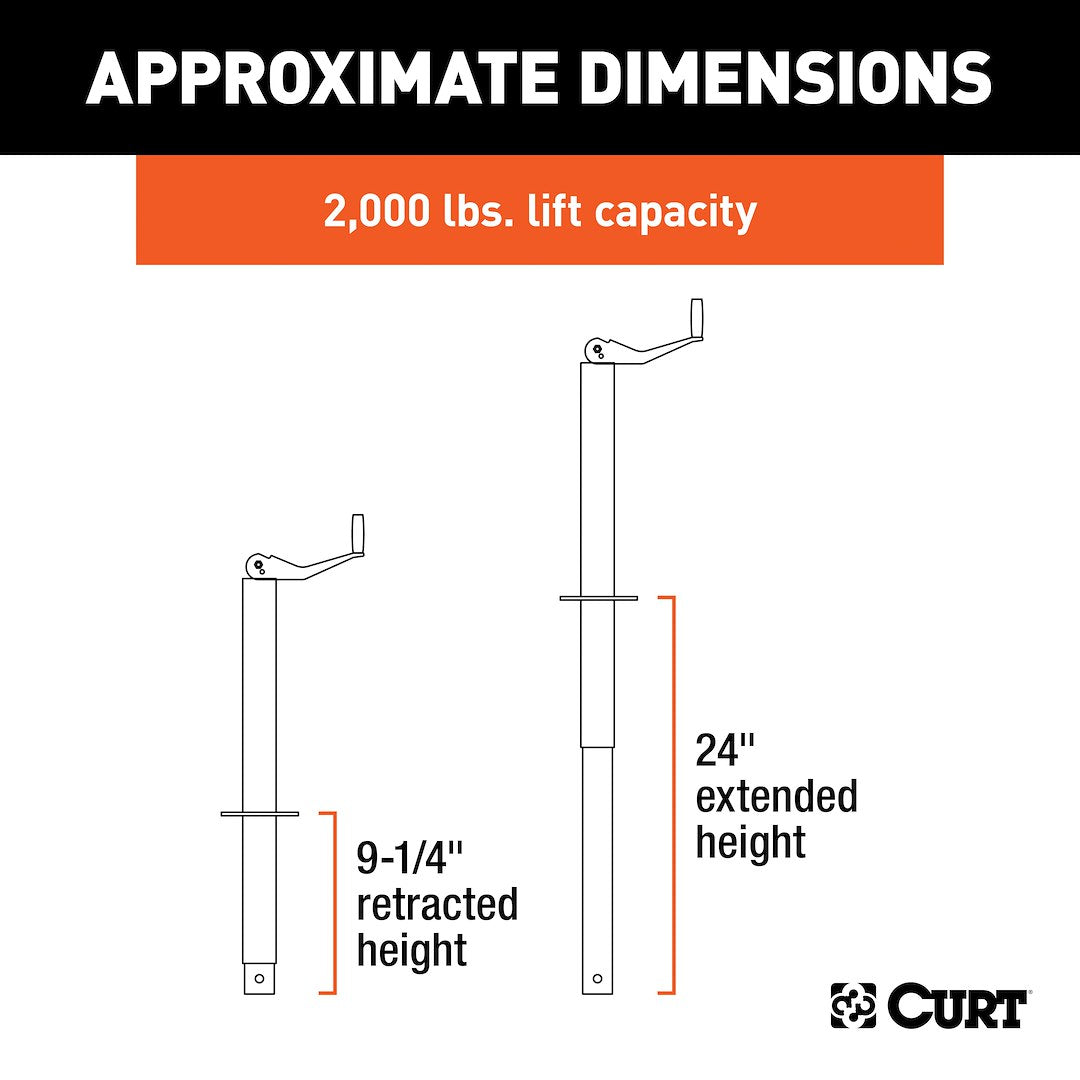 Product of Curt 28202 Trailer Tongue Jack