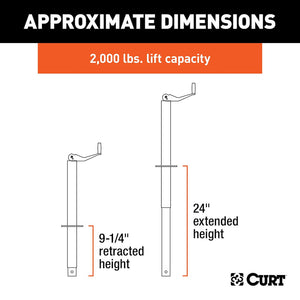 Product of Curt 28202 Trailer Tongue Jack