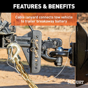 Product of Curt 52044 Trailer Breakaway System Kit