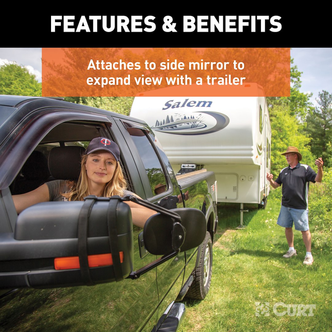 Product of Curt 20002 Exterior Towing Mirror