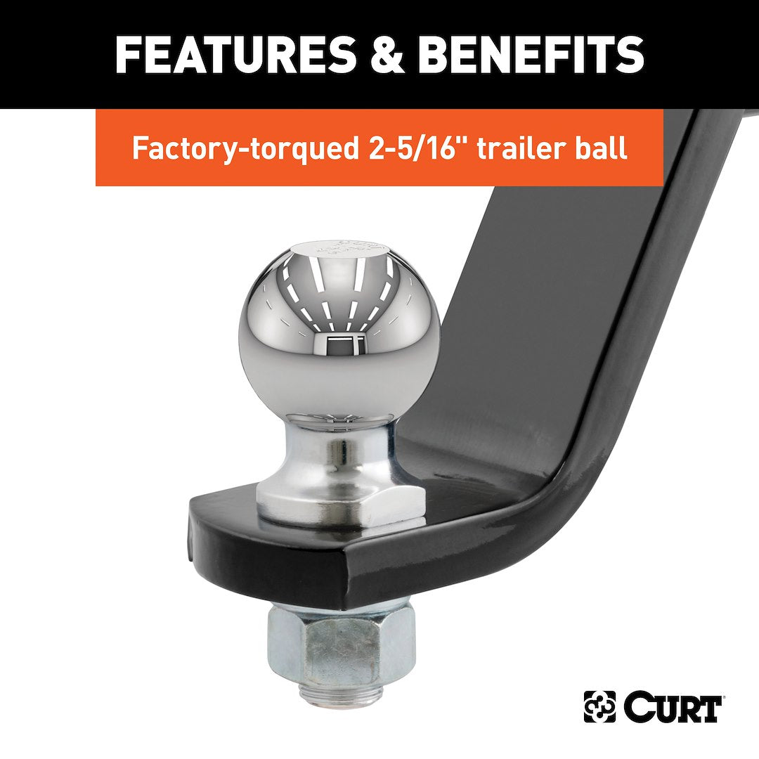 Product of Curt 45065 Trailer Hitch Ball Mount
