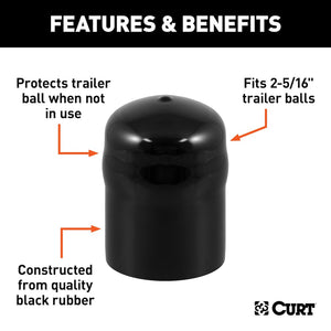 Product of Curt 21811 Trailer Hitch Ball Cover