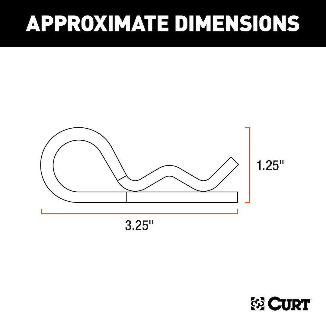 Product of Curt 21602 Trailer Hitch Pin Clip