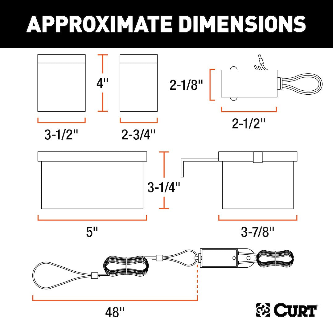 Product of Curt 52028 Trailer Breakaway System Kit