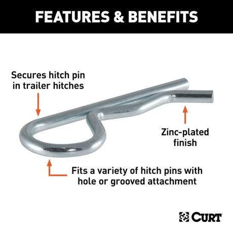 Product of Curt 21600 Trailer Hitch Pin Clip