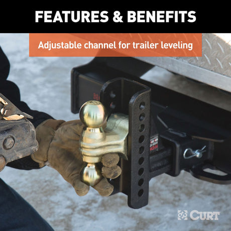 Product of Curt 45902 Trailer Hitch Ball Mount