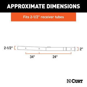 Product of Curt 45048 Trailer Hitch Receiver Tube Adapter