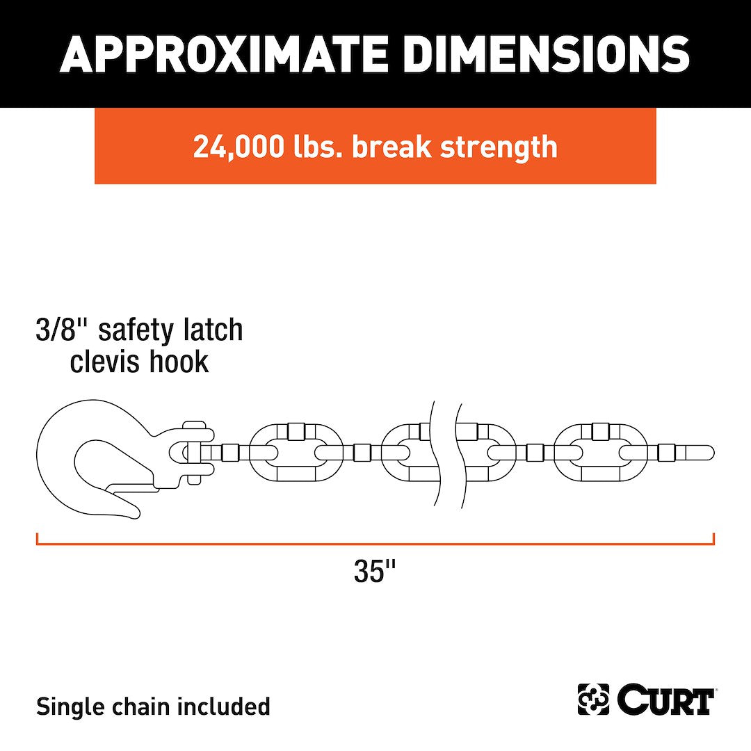 Product of Curt 80316 Trailer Safety Chain