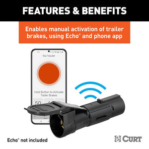 Product of Curt 51189 Trailer Brake Control Manual Override Button