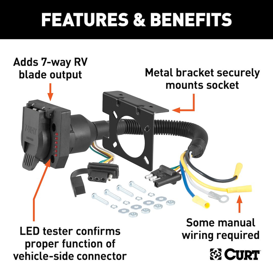 Product of Curt 57674 Trailer Wiring Connector
