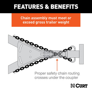 Product of Curt 80030 Trailer Safety Chain