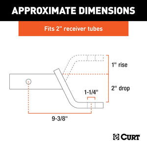Product of Curt 45312 Trailer Hitch Ball Mount