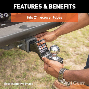 Product of Curt 45312 Trailer Hitch Ball Mount