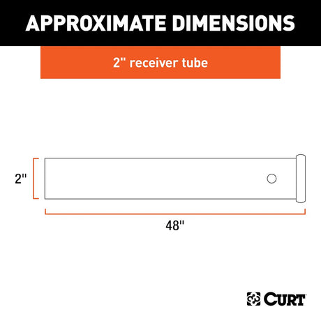 Product of Curt 49480 Trailer Hitch Receiver Tube