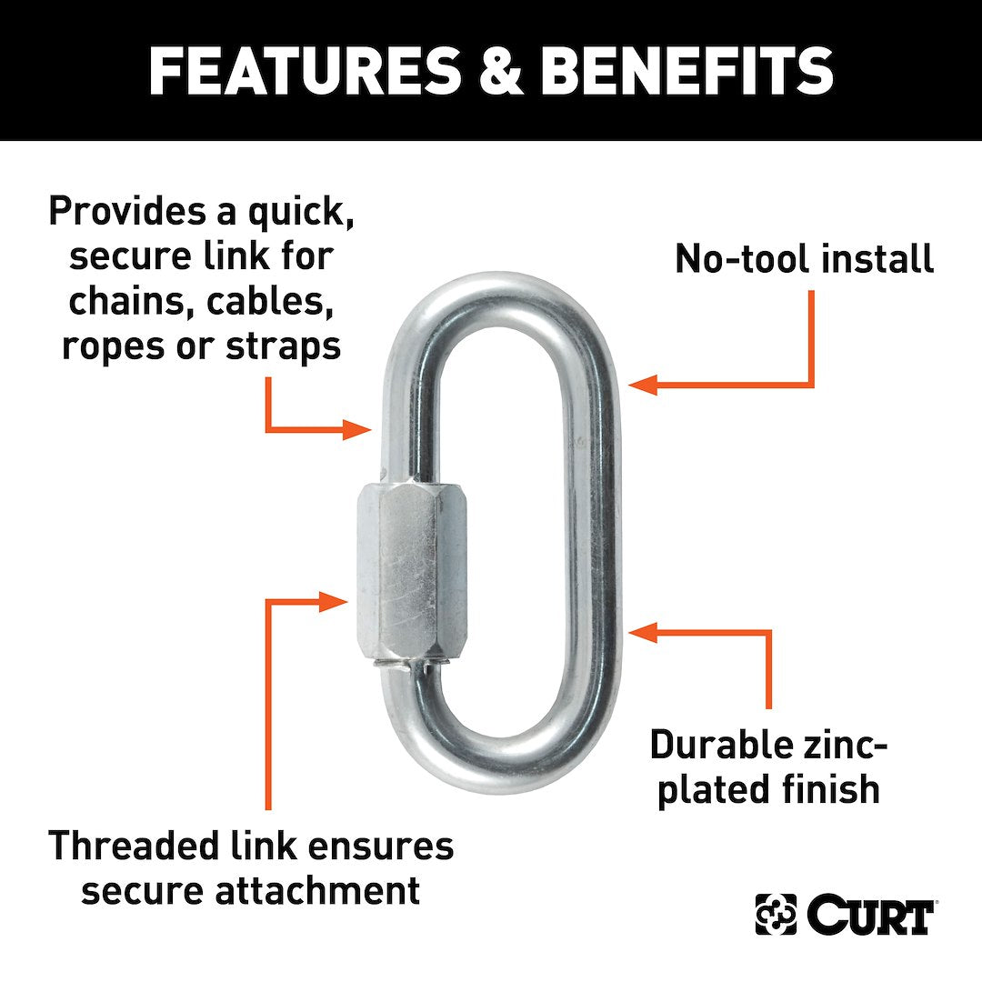 Product of Curt 82930 Trailer Safety Chain Quick Link