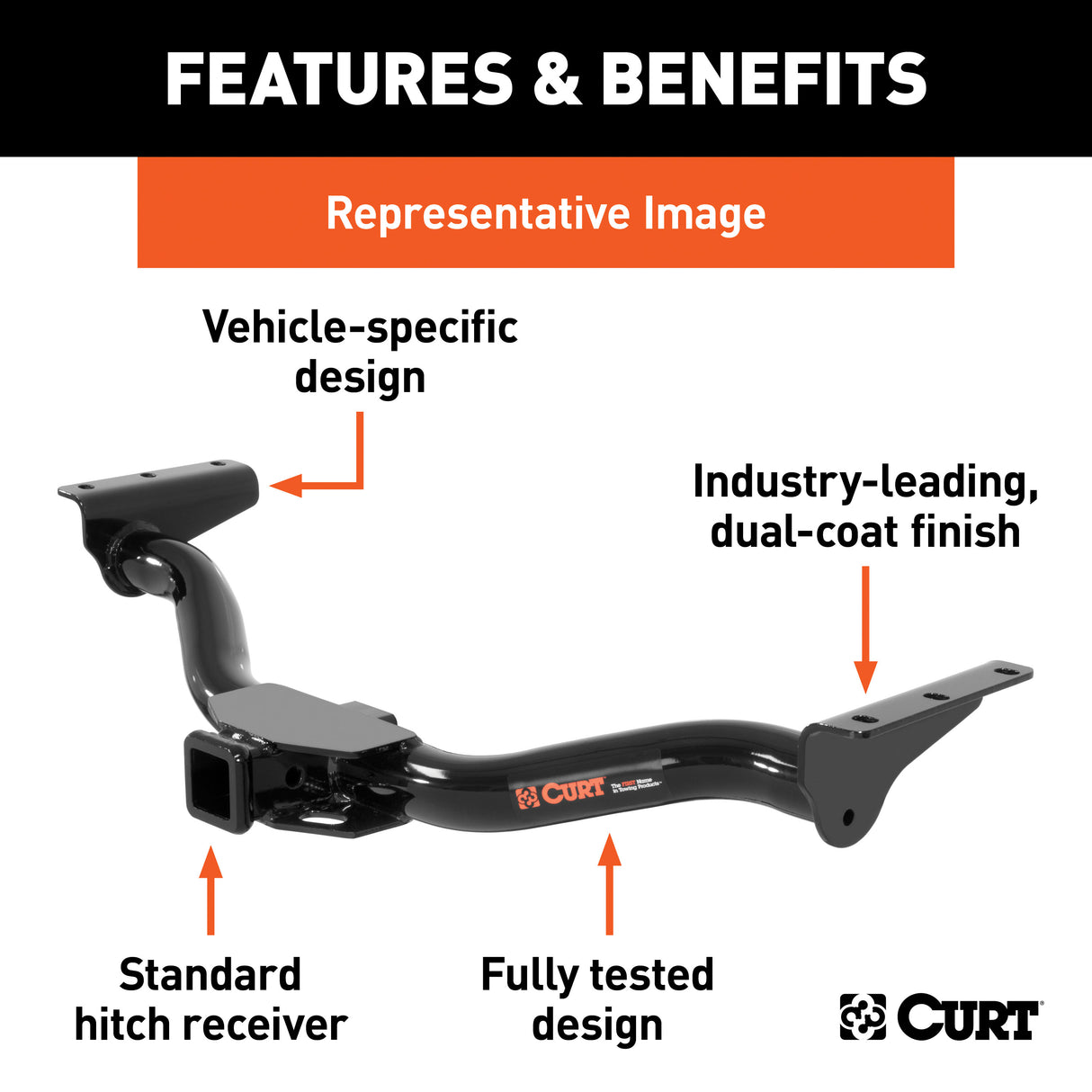 Product of Curt 13406 Trailer Hitch Rear