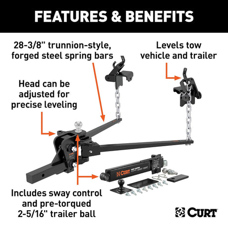Product of Curt 17422 Weight Distribution Hitch
