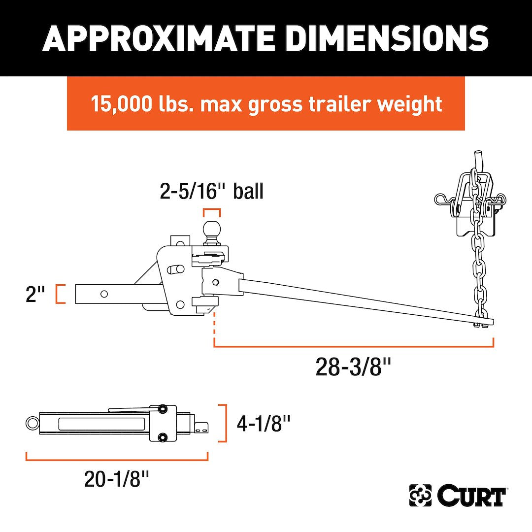 Product of Curt 17422 Weight Distribution Hitch