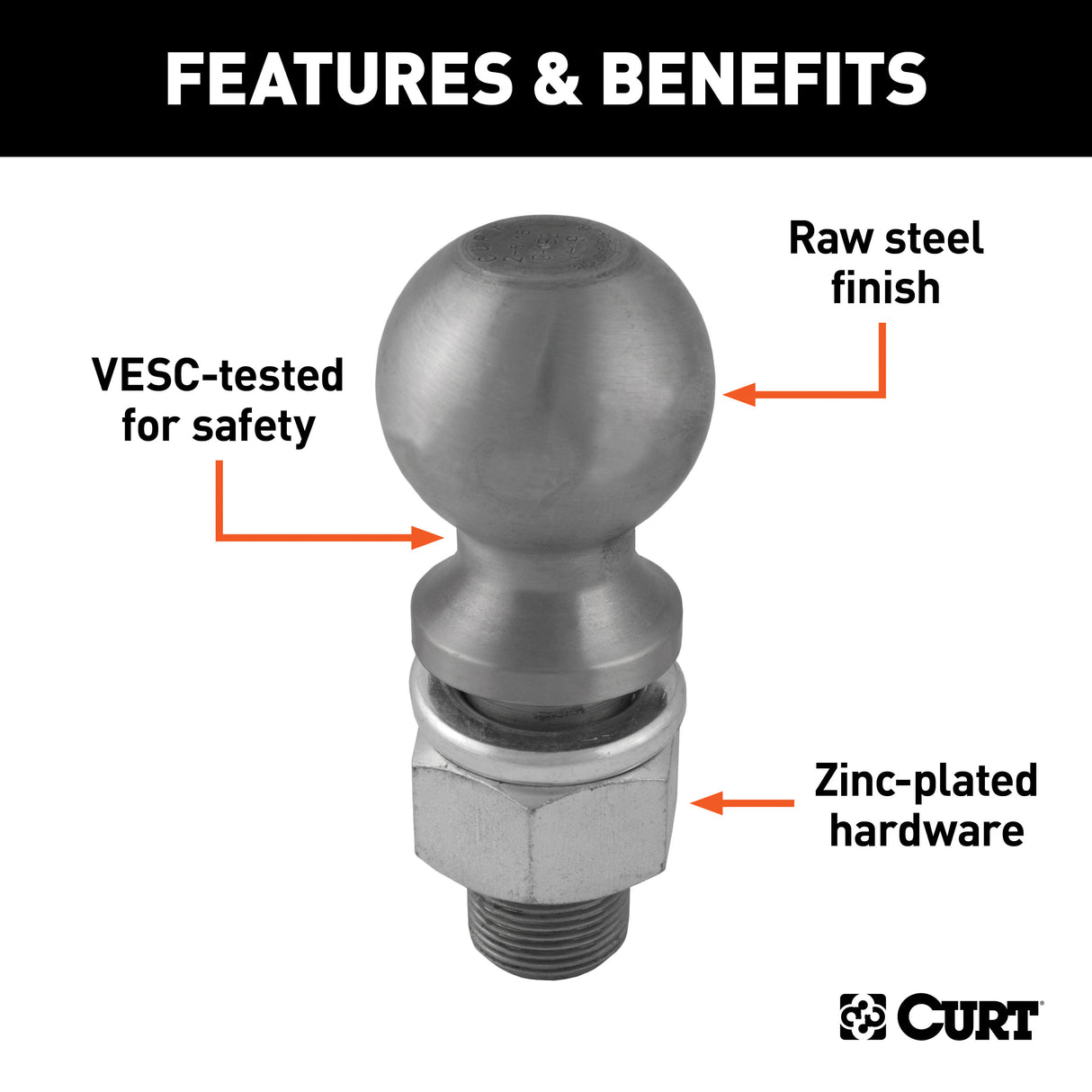 Product of Curt 40089 Gooseneck Trailer Hitch Ball