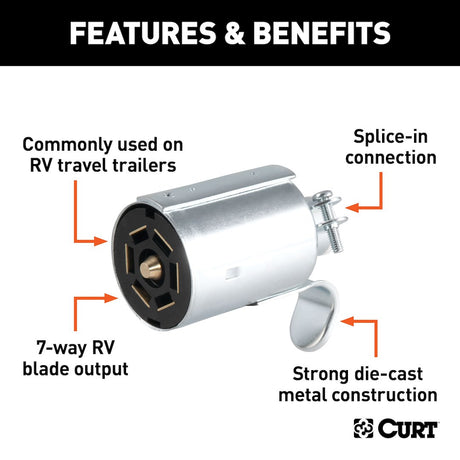 Product of Curt 58190 Trailer Wiring Connector