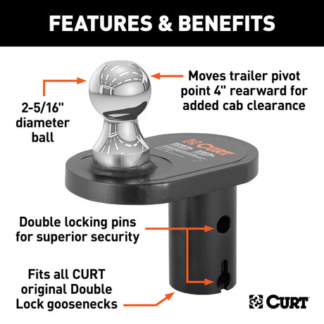 Product of Curt 60602 Gooseneck Trailer Hitch Ball