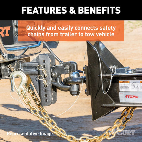 Product of Curt 81550 Trailer Safety Chain Hook