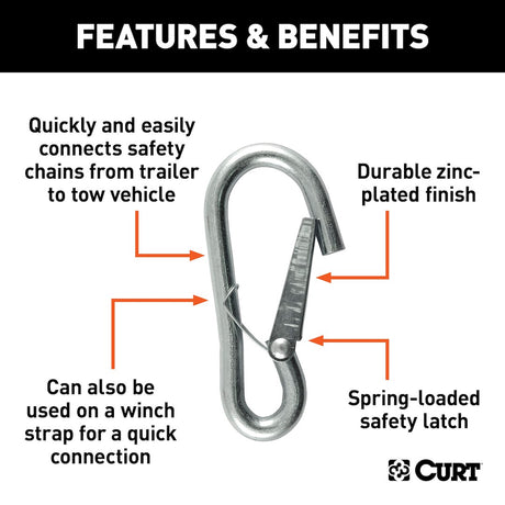 Product of Curt 81261 Trailer Safety Chain Hook
