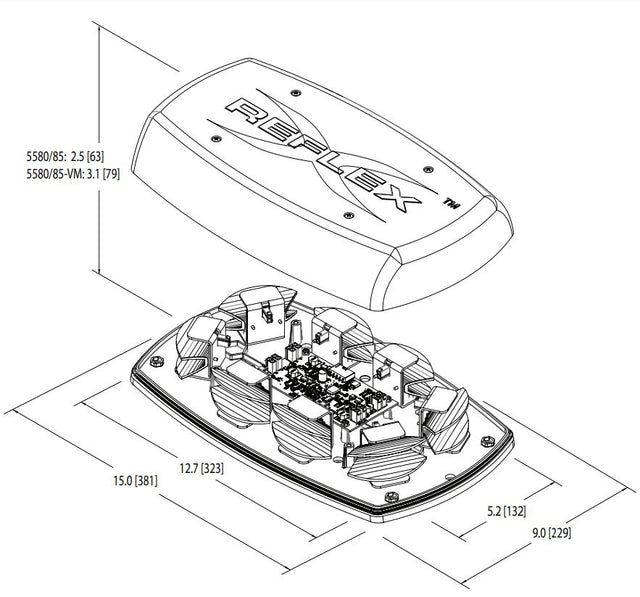 Product of Ecco Electronic 5585cab Warning Light