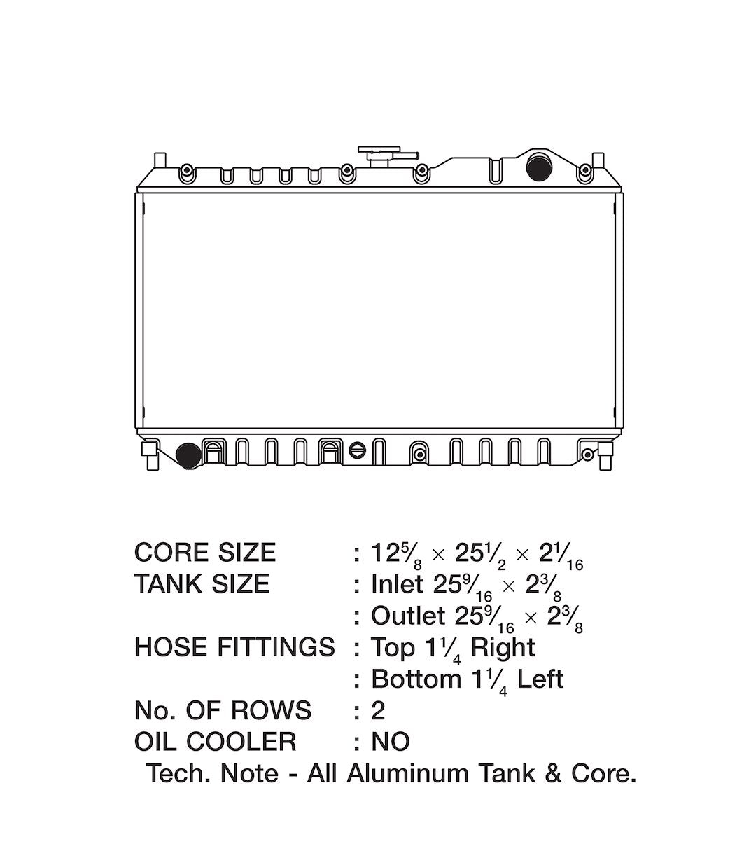 Product of Csf 2863 Radiator