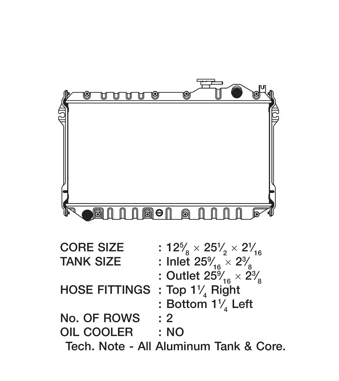 Product of Csf 2862 Radiator