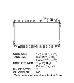 Product of Csf 2862 Radiator