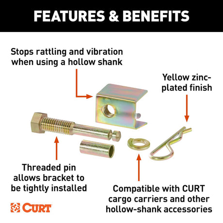 Product of Curt 22323 Trailer Hitch Receiver Tube Anti Rattle Bracket