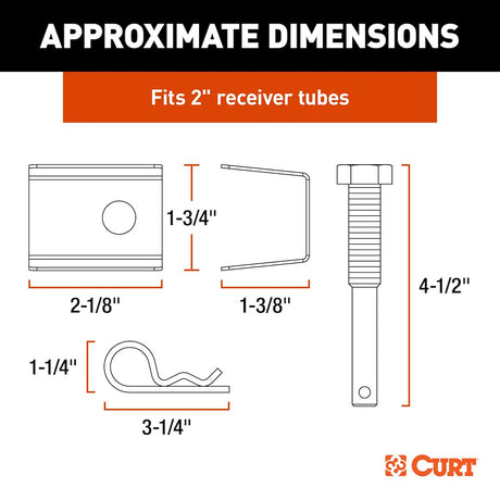 Product of Curt 22323 Trailer Hitch Receiver Tube Anti Rattle Bracket