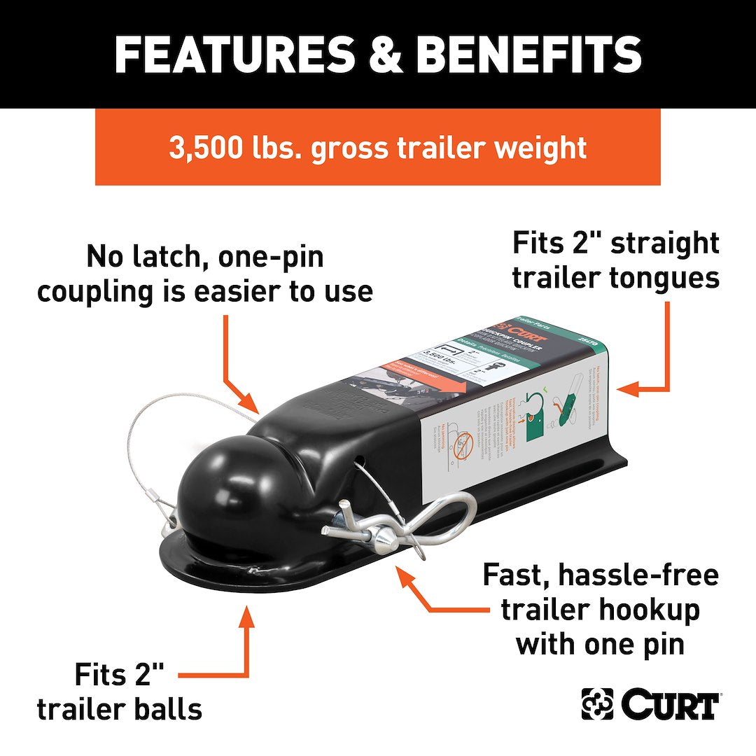 Product of Curt 25470 Trailer Coupler