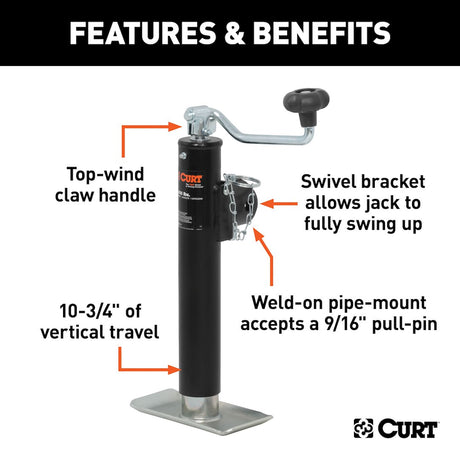 Product of Curt 28320 Trailer Tongue Jack