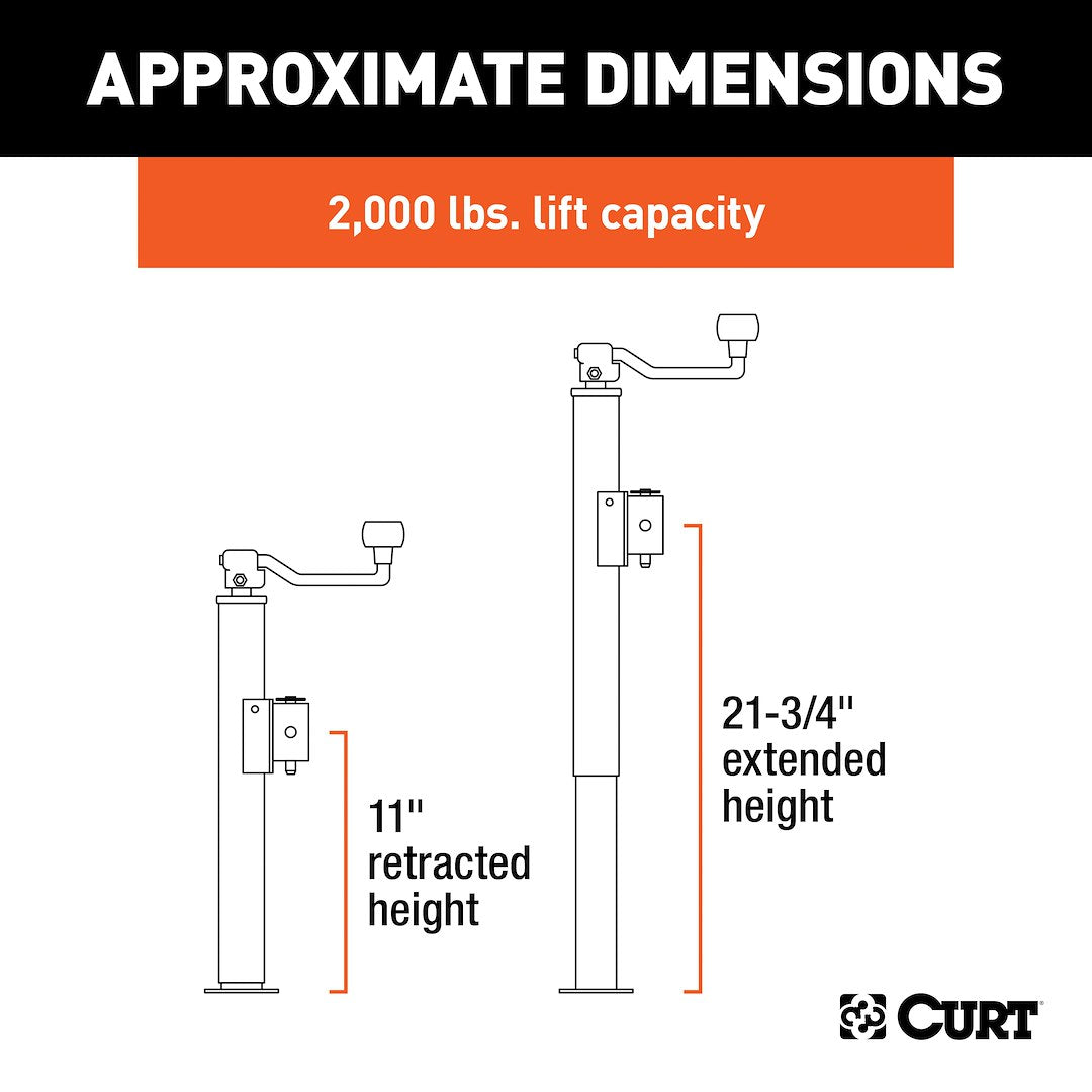 Product of Curt 28320 Trailer Tongue Jack