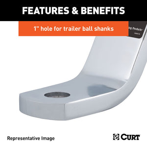 Product of Curt 45296 Trailer Hitch Ball Mount