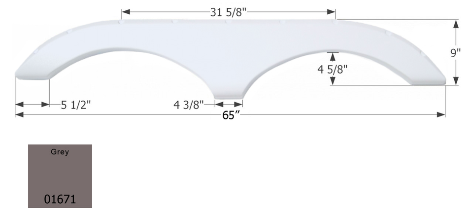 Product of Icon 01671 Fender Skirt