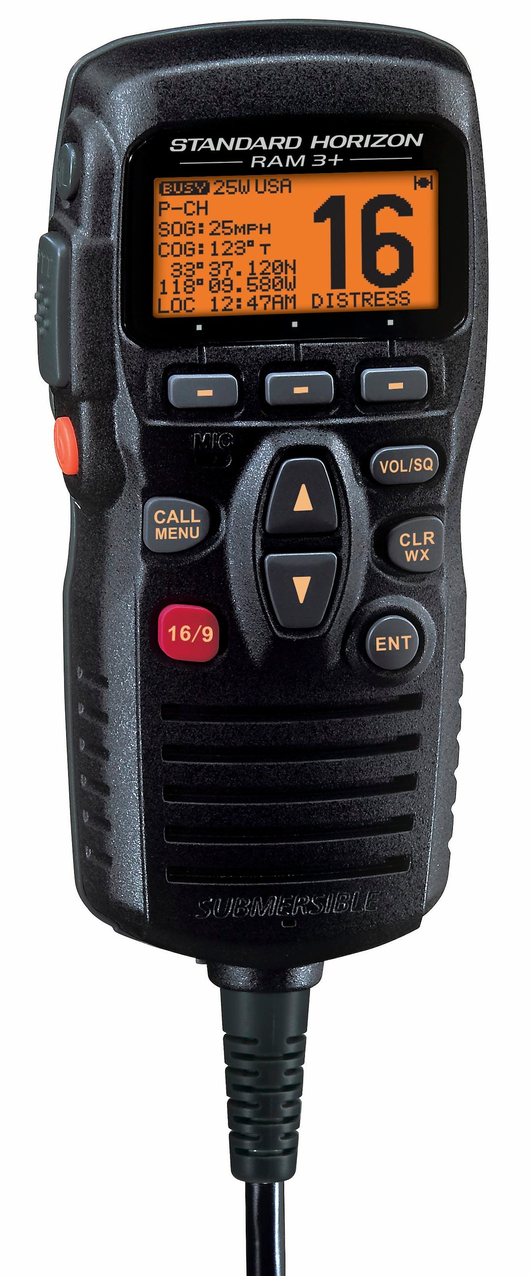 Product of Standard Horizon Cmp31b Vhf Radio Microphone