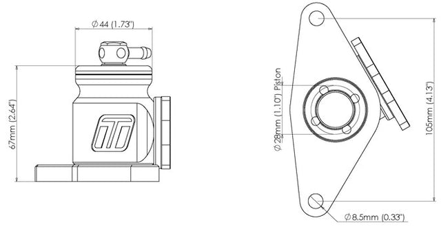 Product of Turbo Smart Ts-0203-1215 Turbocharger Blow Off Valve